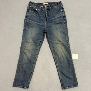 Madewell The Perfect Vintage Jean High Rise Straight Medium Wash Womens Size 27P